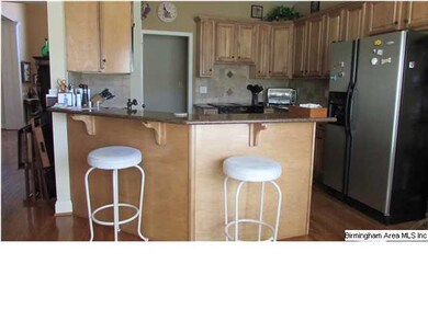 Solid surface counter top for easy clean up.  Brea