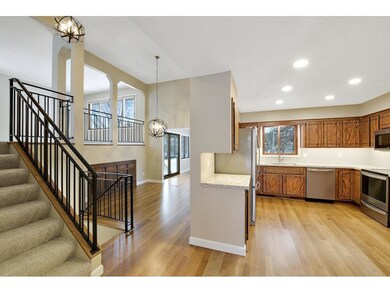 Inviting entry is open to main living spaces, offe