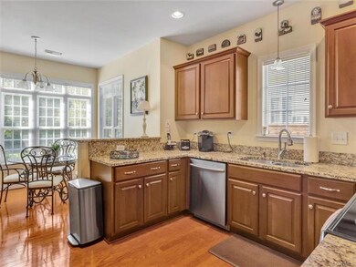 Kitchen with eat in area.  Newer cabinets with gra