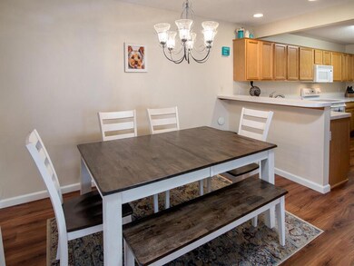 The overhang counters in the kitchenoffers the opt