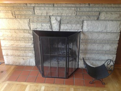 Beautiful Stone Fireplace with Built-ins