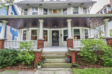 View of front of home with a porch