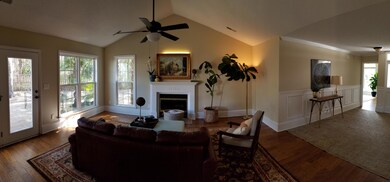 entry and living room