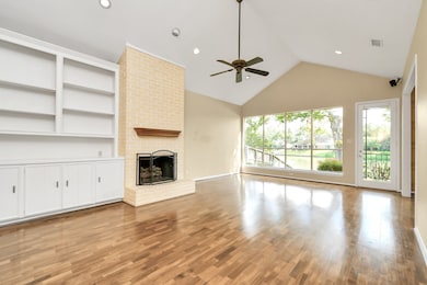 Large family room with a peaceful view of the wate
