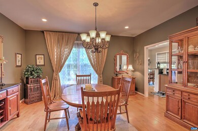 Opens to both the living room and kitchen. Light s