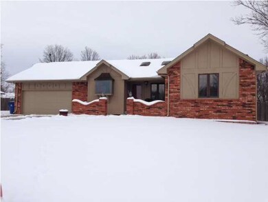 There is a court yard buried under all the snow.