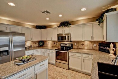 Kitchen range and fridge view (15)
