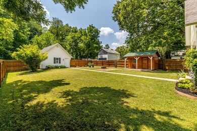 Large fenced yard