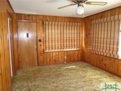 Family room with blinds down