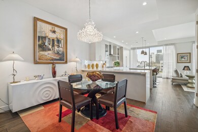 Separate dining room located off kitchen near foye