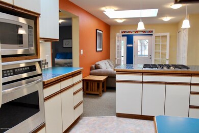 Stainless microwave and oven