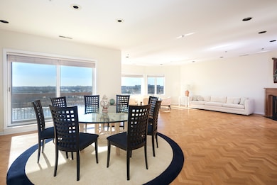 Balcony #1, herringbone HDWD floors
