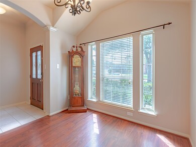As you first enter this single story home, you are greeted on the left by the front office space or formal living/dining area. This space sits away from the main living area for a more quiet environment. The large window fills this room with ample natural light, however this room also includes a beautiful chandelier light.