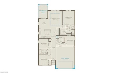 Floor plan configured with selections built