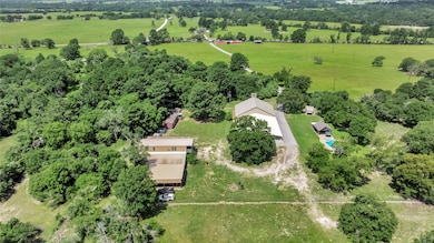 Aerial of home & pool