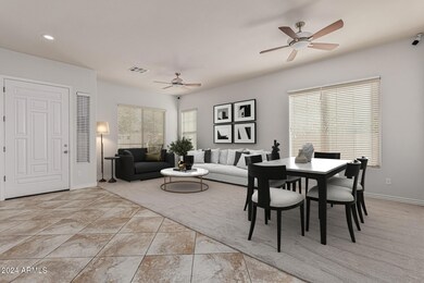 Digitally staged Multi purpose room