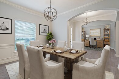 Virtual Staging Dining rom - office in d