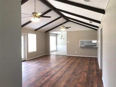 Den with new flooring