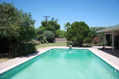 Backyard with pool