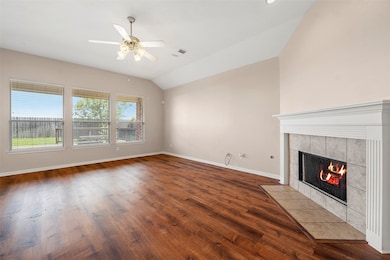Another view of the spacious living room with an a