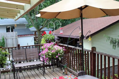 Deck off back of house