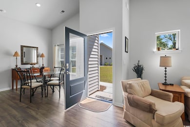 Interior space with visible vents, a healthy amoun