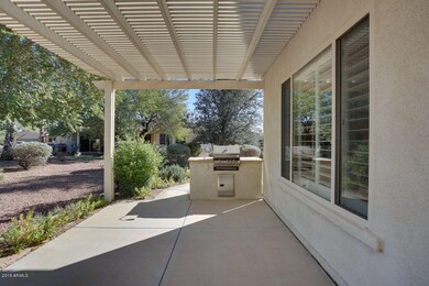 Covered Patio with Built-in BBQ