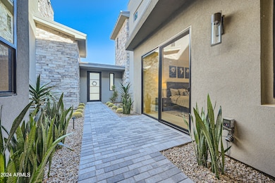 Front entry courtyard