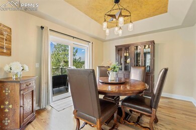 Another view of the formal dining area with walkou