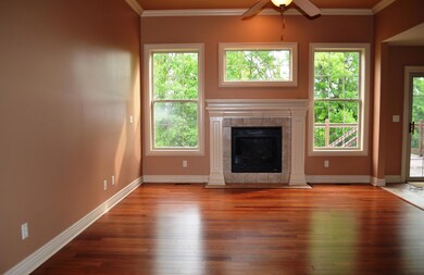 Living room w/ fireplace