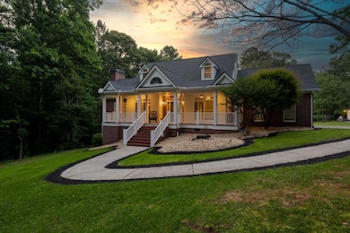 The rocking chair front porch is the perfect spot to enjoy your evenings
