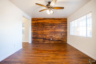 Living Room Flooring and Accent Wall