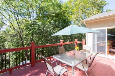 Enter grilling/dining deck from main floor kitchen
