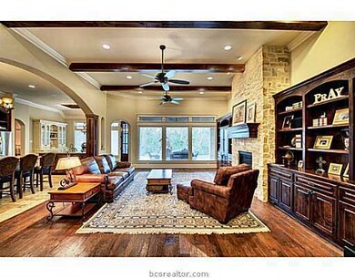 Den/Family/Great Room. Hand scraped hardwoods, chu