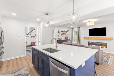 Kitchen Island into Living Room