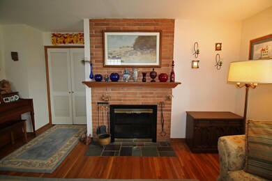Wood burning fireplace