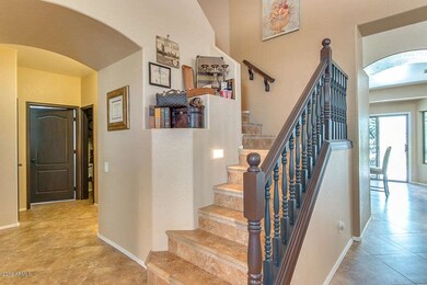 Tiled stairs