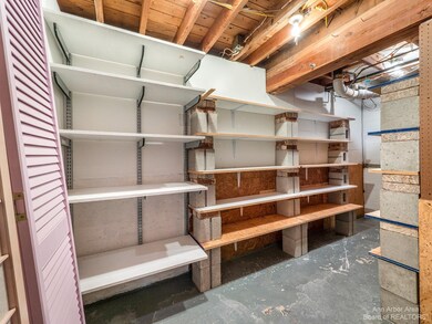 Storage room in basement