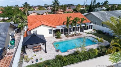 Full view of the large backyard.