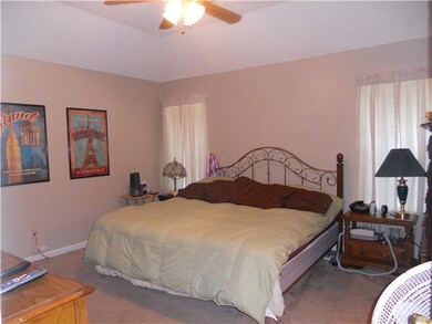 Wow! Huge master bedroom on rear of home. Note vau