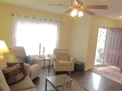 Living room featuring hardwood / wood-style floors