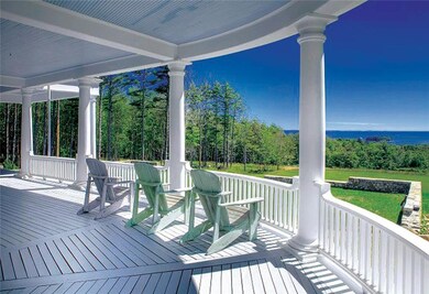 Stately front porch with panoramic...