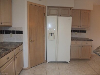 Pantry with automatic light in kitchen.