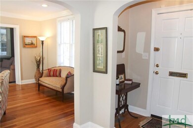 Foyer area leading to the living room.