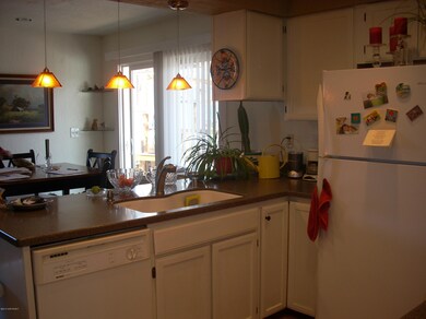 View of dining room & sliding glass door