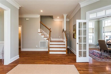 French doors to the study to allow for privacy sho