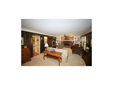 Huge first floor family room with built ins and fi