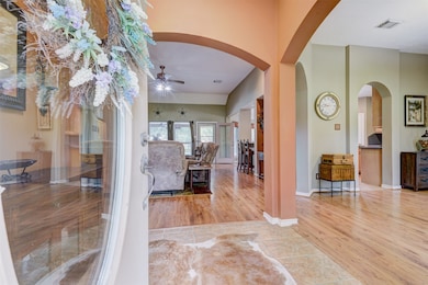 This welcoming home features an open floor plan wi