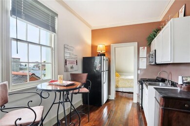 Open kitchen with room for dining space