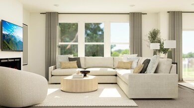 Cozy and spacious family room! Rendering of NEW Berkley plan!